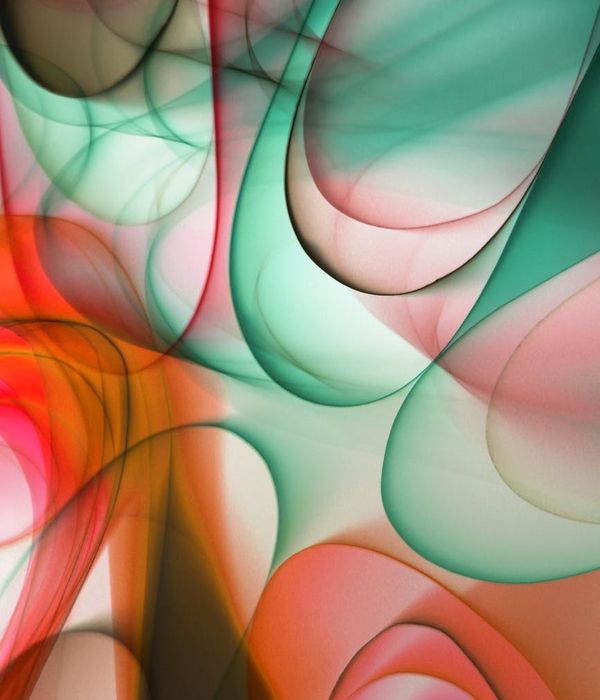 Abstract glowing lines representing internal balance and energy flow